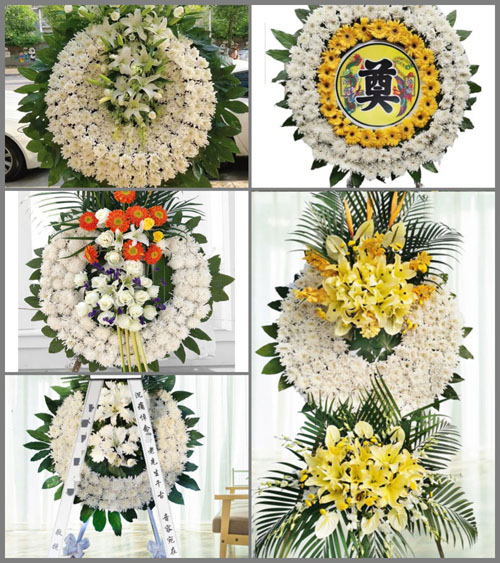湖北襄阳市老河口市李楼镇张庄村花圈速递